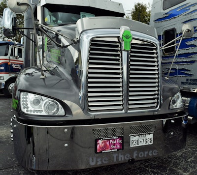 The rig, too, has gotten a bit of a makeover as well, particularly in its front-facing part with a Valley Chrome louvered grille and wrap-around stainless bumper with a “Use the Force” legend that lights up green, Yoda-style, at night.