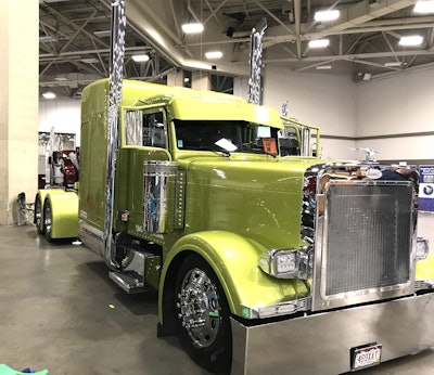 Laird “Spike” Fuller originally rebuilt his 1995 Peterbilt 379 in 2012, then added some more touches after a hit-and-run accident in 2014. The 2014 rebuilt took about seven-and-a-half months.