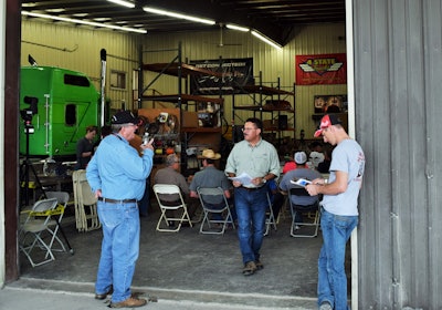 Martinez himself greeted truckers at the entry point with a flyer that outlined the basics of the FMCSA’s advance notice of proposed rulemaking on hours, also detailed in this linked piece of prior Overdrive reporting.