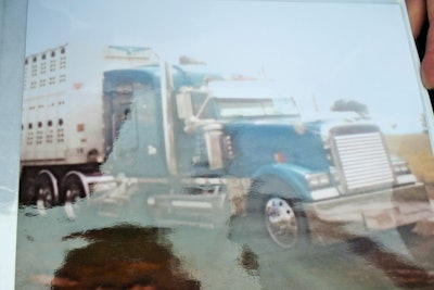 You can make out the original look of the 1999 Classic XL through the glare on the laminated pages of a photo book showing progress Snow carries to shows to illustrate the extent of the transformation.