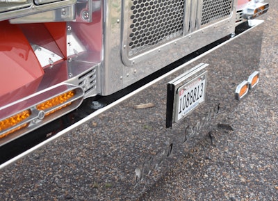 “Nitro Express,” the truck’s nickname, is carved into the grille of the truck.