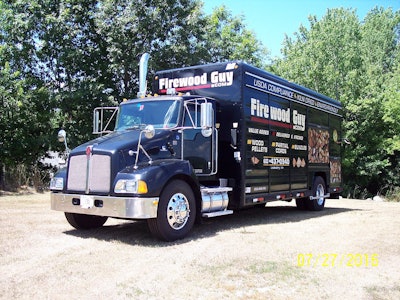 Our Flagship firewood deliver truck