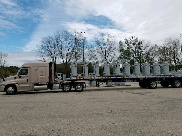 Fozzie hauling Flat Bed!!! Uploaded by : Daniel Dvojack Jr Load of Transformer on my flat bed/ 1.5 million safe miles truck
