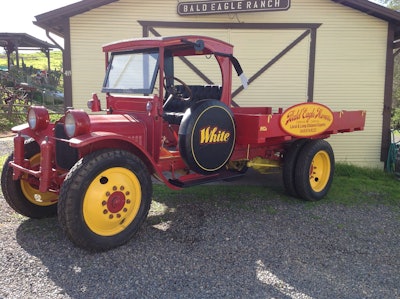 1921 white truck