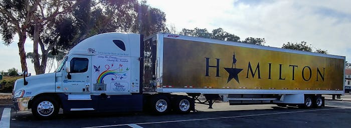 Hamilton wrapped trailer