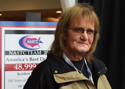 Debra Duckworth has hauled for 11 years with Hetzels Overland Transport — all told throughout her 41-year career she’s amassed accident-free more than 3.3 million miles.