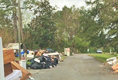 A scene from a neighborhood in New Bern, N.C., where widespread flooding resulted from the slow-moving Hurricane Florence in September.
