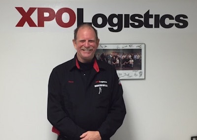 XPO Logistics trucker Steve Ramage helped rescue a driver from a burning pickup truck. (Image Courtesy of XPO Logistics)