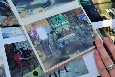 Among my favorite features on this unit is the custom rear bumper, fabbed meticulously by Snelson and shown here in a “before” view when he’d not yet finished it all out with paint, clear and lights.