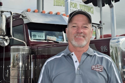 Owner-op Dave Marti, pictured, regular readers will recall I wrote about first after meeting him and his first “High Maintenance” Pete about 10 years ago in Peoria, Ill., at the Mid-West Truckers Association show there. High Maintenance’s descendant glider, too, is something to behold.