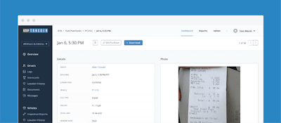 New features of the KeepTruckin ELD’s International Fuel Tax Agreement accounting functionality include the ability for drivers to easily enter fuel purchase information at the point of purchase.