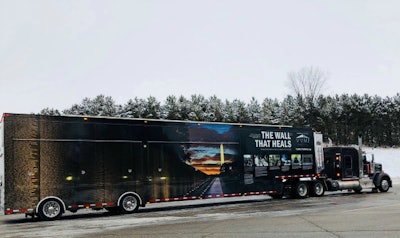 Trucking companies will once again haul “The Wall That Heals” mobile Vietnam memorial.