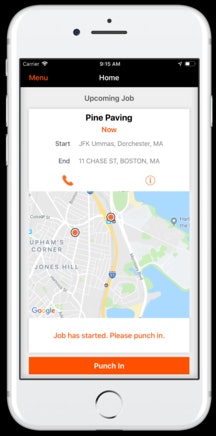 Interested dump-truck owner-ops can create an account through the company’s website or via its smartphone app, Trux Now (pictured on an iPhone — it’s also available for Android devices), then browse available loads and/or set up business management functionality.