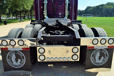 As you can see by the mudflaps behind the drives Budzik is a member of the Polska Jazda group — Polish Ride, according to founding owner-op Jerry Stetz, who calls the group an enthusiasts’ club for Polish-Americans among truckers in the U.S., among others. Budzik’s parents were Polish and raised him in the United States in Chicago and then north of the city.