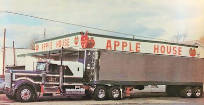 Overdrive‘s “Tractor of the Month” for the March 1979 issue was this ’79 KW and reefer trailer of Eddie Karwaski’s Scranton, Pa.-area-based Apple House Trucking.