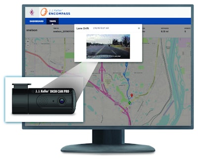 J.J. Keller will launch in April a new dash cam and driver-facing video monitoring system.