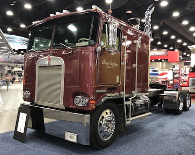 Michael Chase, from Vevay, Indiana, owns this 1984 Kenworth K100. It has a Big Cam 4 400 Cummins and 13-speed transmission.