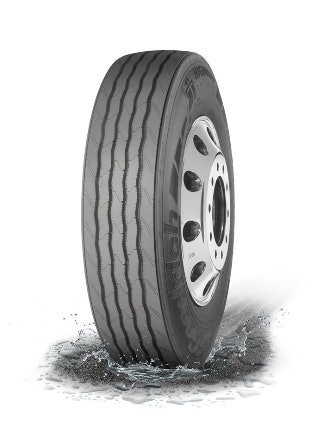 The BFGoodrich Highway Control S steer tire features new sidewall compounds designed for fuel efficiency.