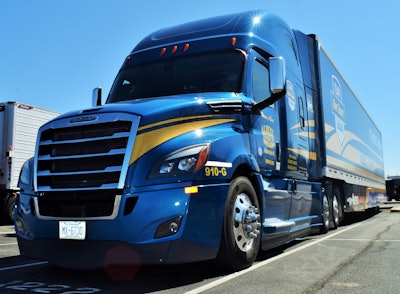 The current Cascadia Albert’s hauling in — specs are detailed in the podcast.