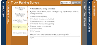 Interested readers can take the Texas trucking parking and infrastructure design survey online via this link.