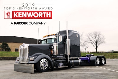 Chad and Lisa Berry own this 1995 Kenworth W900, which was named one of the Top Three Kenworths at MATS.