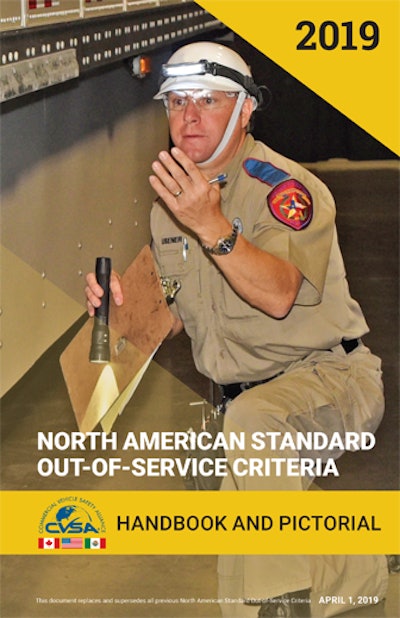The CVSA North American Standard Out-of-Service Criteria handbook for 2019 is now available.