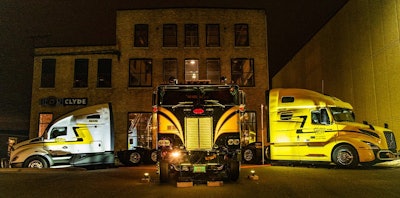 The second event was this display on December 21, 2018, at Halvor’s 50th-anniversary party, held at Clyde Ironworks in Duluth, pictured here in a display with two contemporary Halvor Lines trucks.