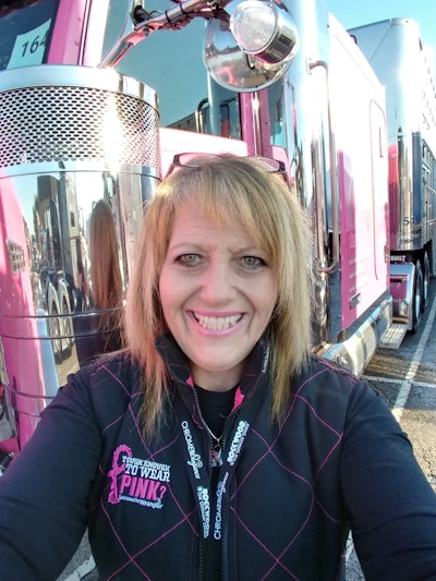 Pamela Cox hauls pigs for Radebaugh Inc. and has been hauling livestock for 32 years.