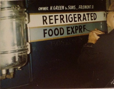 Another scene from the painting. Find some other shots of the 1971 Autocar in old photo-book stills at the bottom of this post.