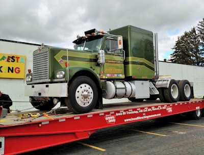 The ’74’s engine is an 855 Cummins at 350 horses with a 13-speed RTO9513 transmission. From the factory it came with Eaton rears at 4:33 ratio. “About 1990 he bumped it up to 4:11,” says Green.