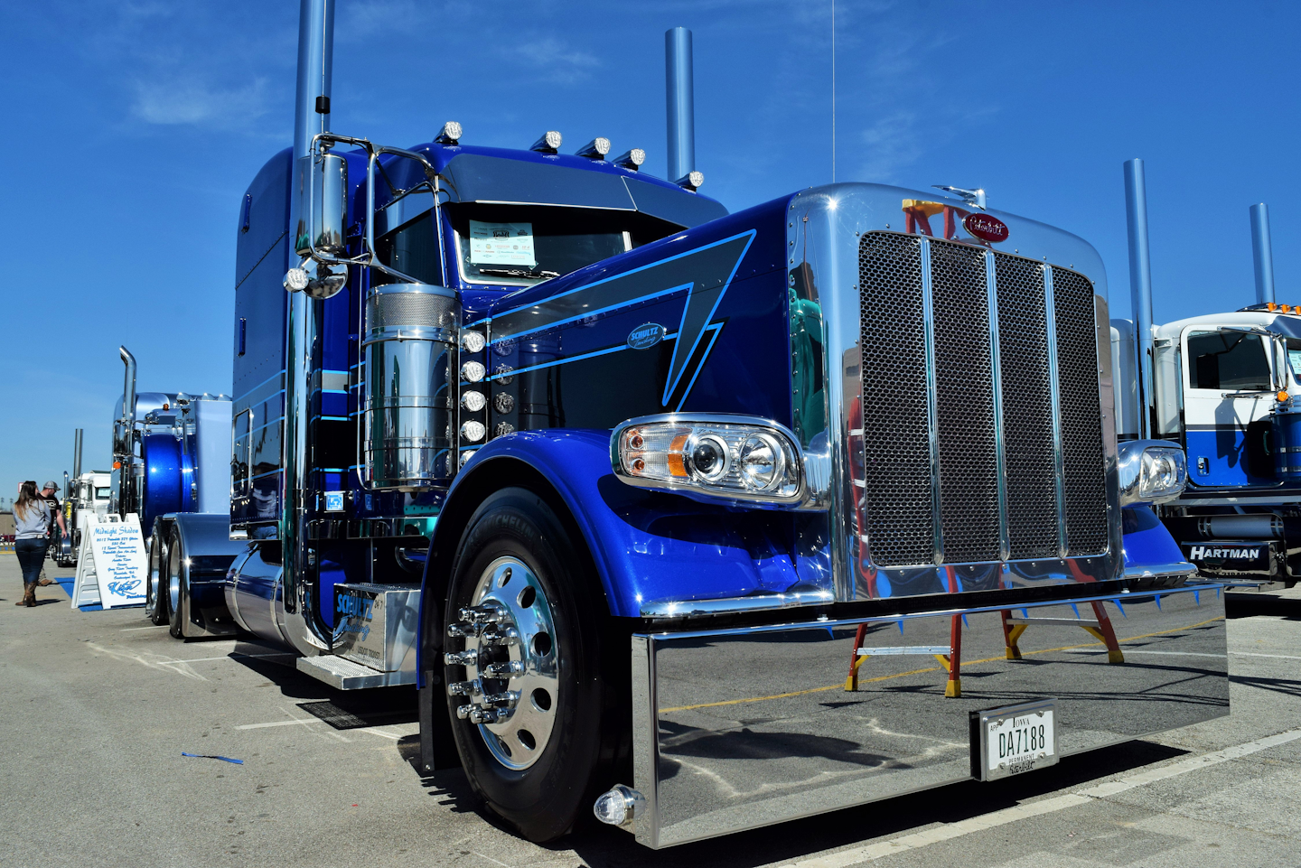 A short trade cycle to a 2020 Peterbilt 389, custom touches shown out