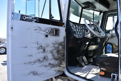 The interior of the doors and dash are also airbrushed to match the rest of the truck.