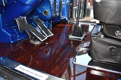 The flooring is African teak wood, which Hartman says gives the interior a classy look.