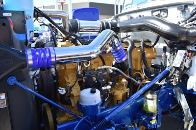 The engine is a 3406E Cat backed by an 18-speed transmission.