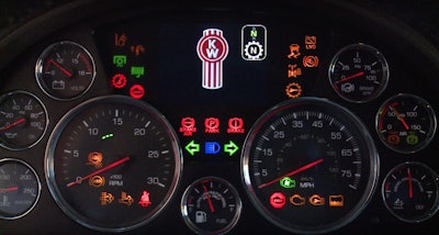 Kenworth instrument cluster