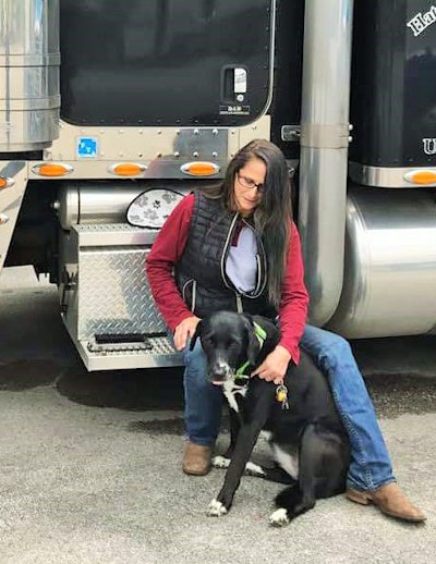 Mary Hooks and her dog, Blair | Photo by Denise Marhoefer