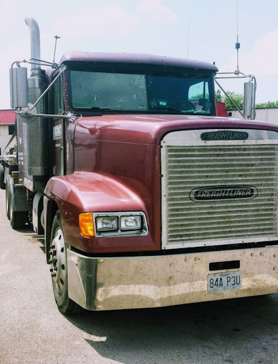 The unit’s looking sharp after some recent body work around the fender — when Crawford hits 4 million, he’ll have run the entire 4M-safe-mile milestone in this very truck.