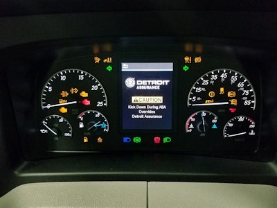 Freightliner Cascadia instrument cluster