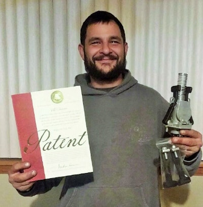 Last October, Archuleta (pictured with the VSA PlugSaver and demo unit) received patent recognition of the product.