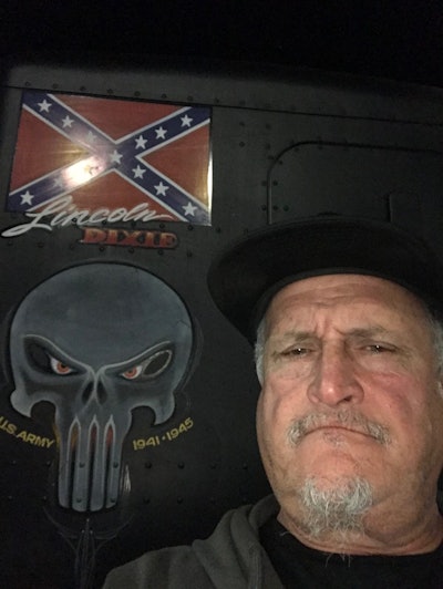 Some graphics pay homage to Danny Autullo, who served in the U.S. Army during World War II. His son, also named Danny Autullo, is pictured here. “Lincoln Dixie” refers to the first company his dad started with, and later bought. The senior Autullo eventually owned more than two dozen companies, most of them steel haulers in the Chicago area.