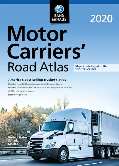 The 2020 Rand McNally Motor Carriers’ Road Atlas is now available.