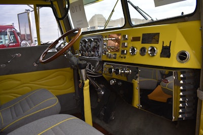 The dash was also done to match the exterior of the rig.