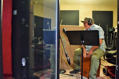 Marshall on the cajon.
