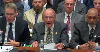 OOIDA President Todd Spencer testifies before the House Subcommittee on Highways and Transit Wednesday morning about the challenges faced by the trucking industry.
