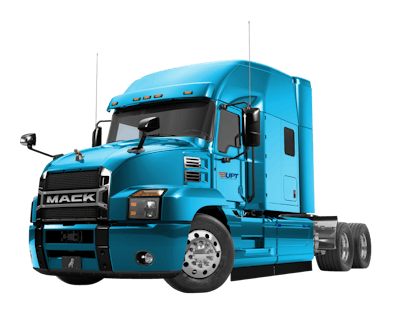 This 2020 Mack Anthem features the 445-hp Mack MP8 with 12-speed mDrive and a 70-inch sleeper.