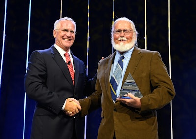 Landstar owner-operator Art Trezise received the Landstar Lifetime Achievement Award during the event.