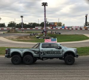 “Indomitus,” an 11-foot long, 6×6 super-duty pickup built by Discovery Channel’s “Diesel Brothers,” will make its final stop in Minnesota at this weekend’s Bandit Big Rig Series race.