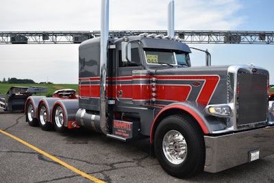 This 2017 Peterbilt 389, owned by Kaleb Hammett, picked up another truck show trophy with a first-place win in the Tractor Division.