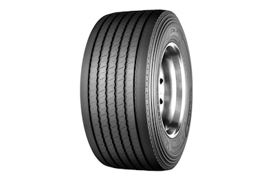 Michelin’s 455/55R22.5 X One MultiEnergy T wide-base single trailer tire is designed for regional operations and is engineered for fuel economy and reduced irregular wear.