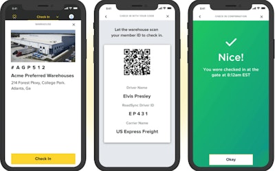 At shippers and receivers participating in the platform, drivers and owner-ops can use Roadsync to effectively track detention time with a quick scan in and out.